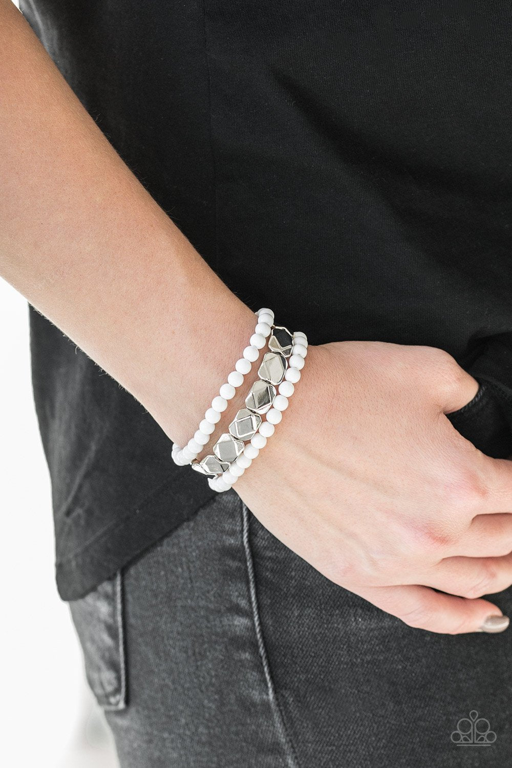 Fiesta Flavor - white - Paparazzi bracelet
