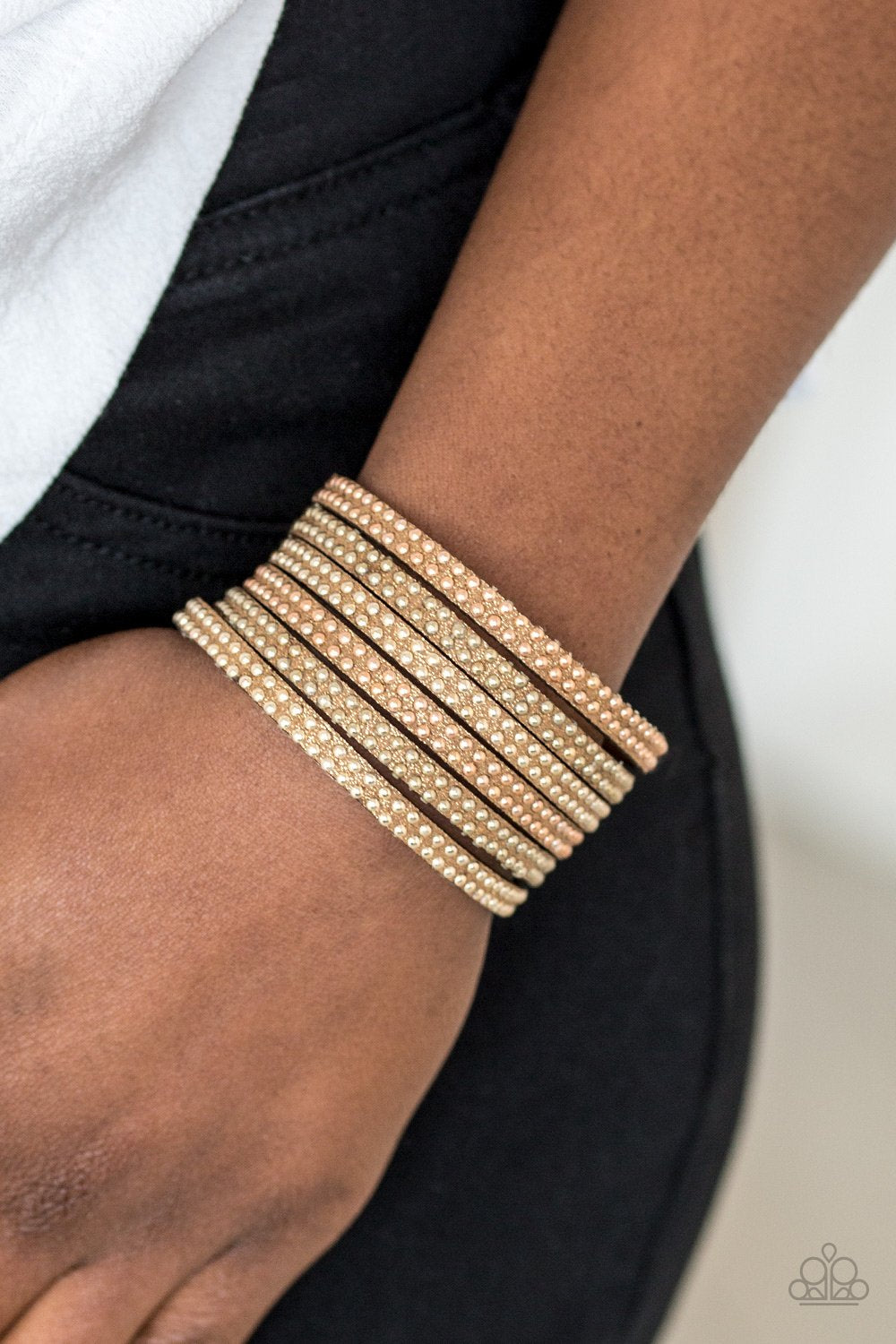 Fight Fire with Fire - brass - Paparazzi bracelet