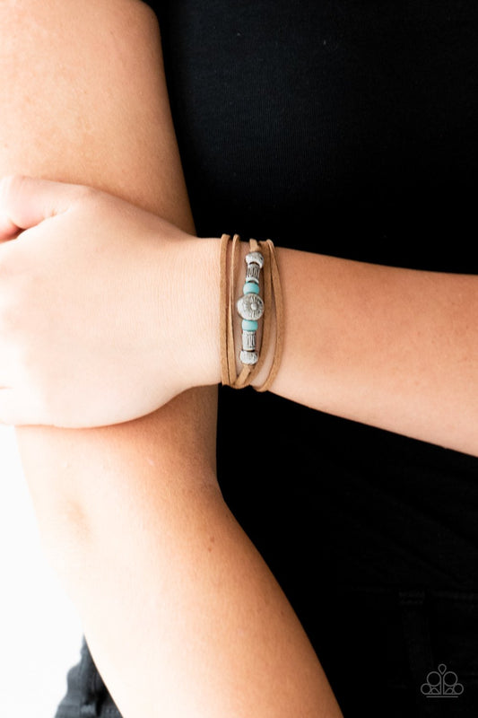 Find Your Way-blue-Paparazzi bracelet