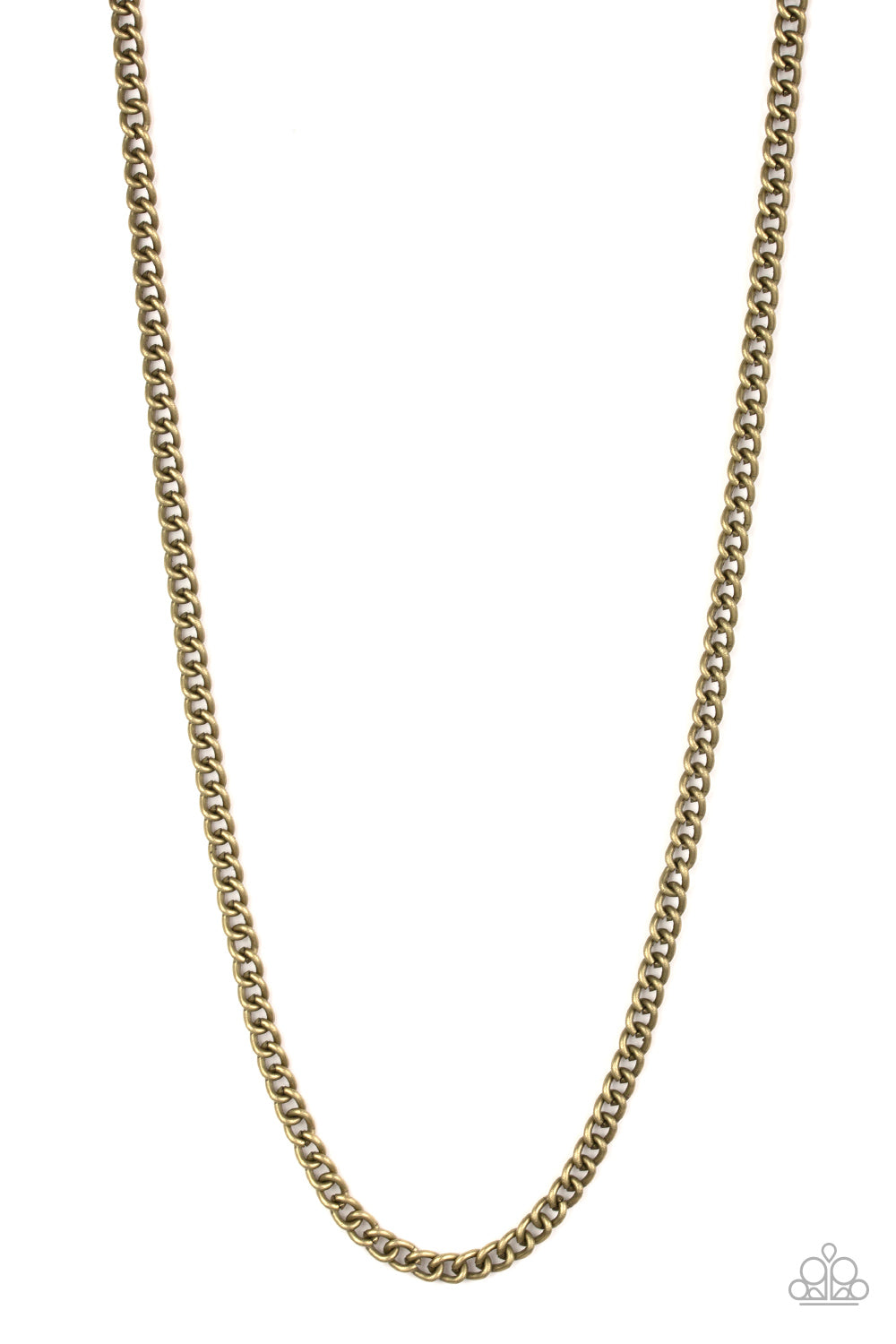 First Rule of Fight Club - brass - Paparazzi MENS necklace