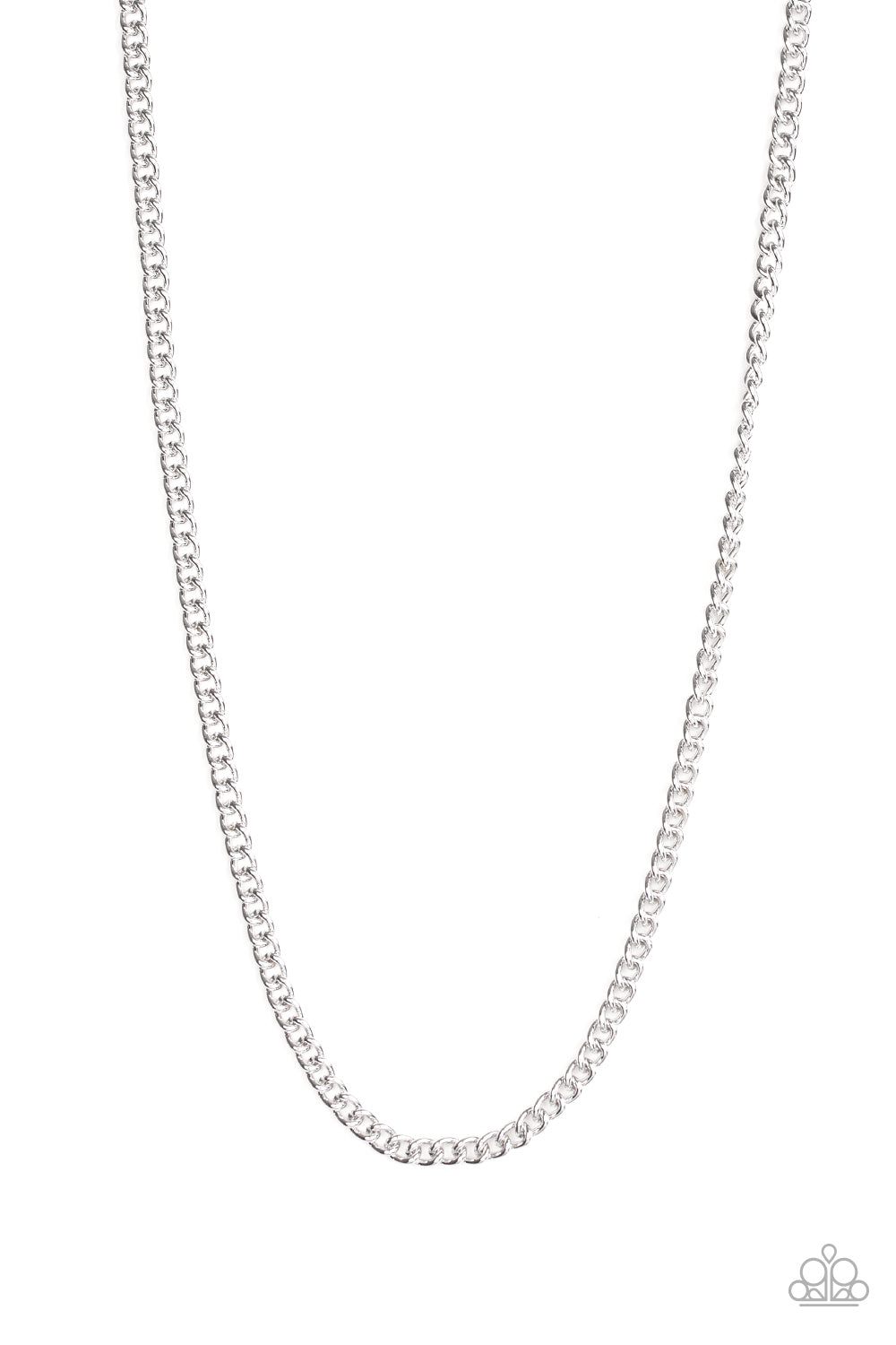 First Rule of Fight Club - silver - Paparazzi MENS necklace