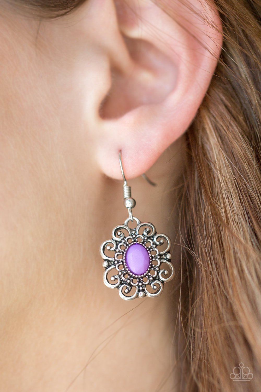 First and Foremost - purple - Paparazzi earrings