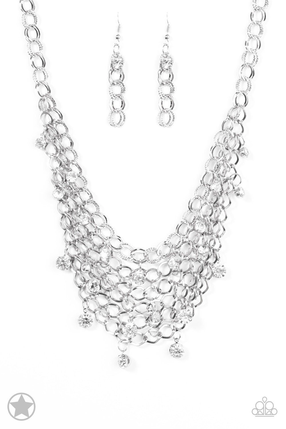 Fishing for Compliments - silver - Paparazzi necklace
