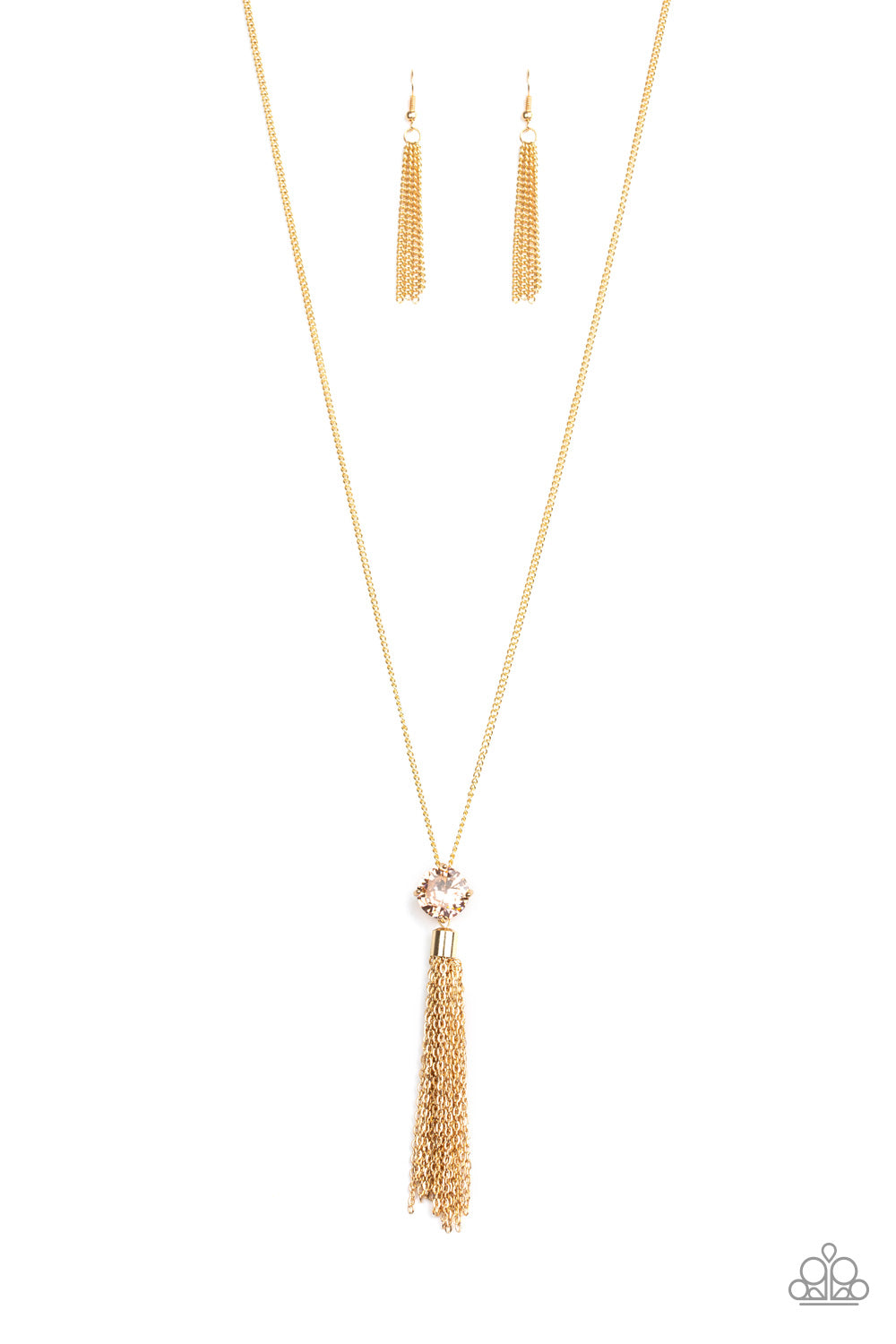 Five Alarm Firework - gold - Paparazzi necklace