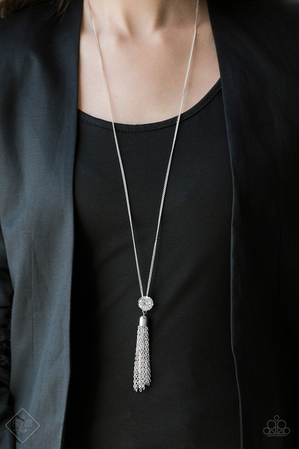 Five Alarm Firework - white - Paparazzi necklace