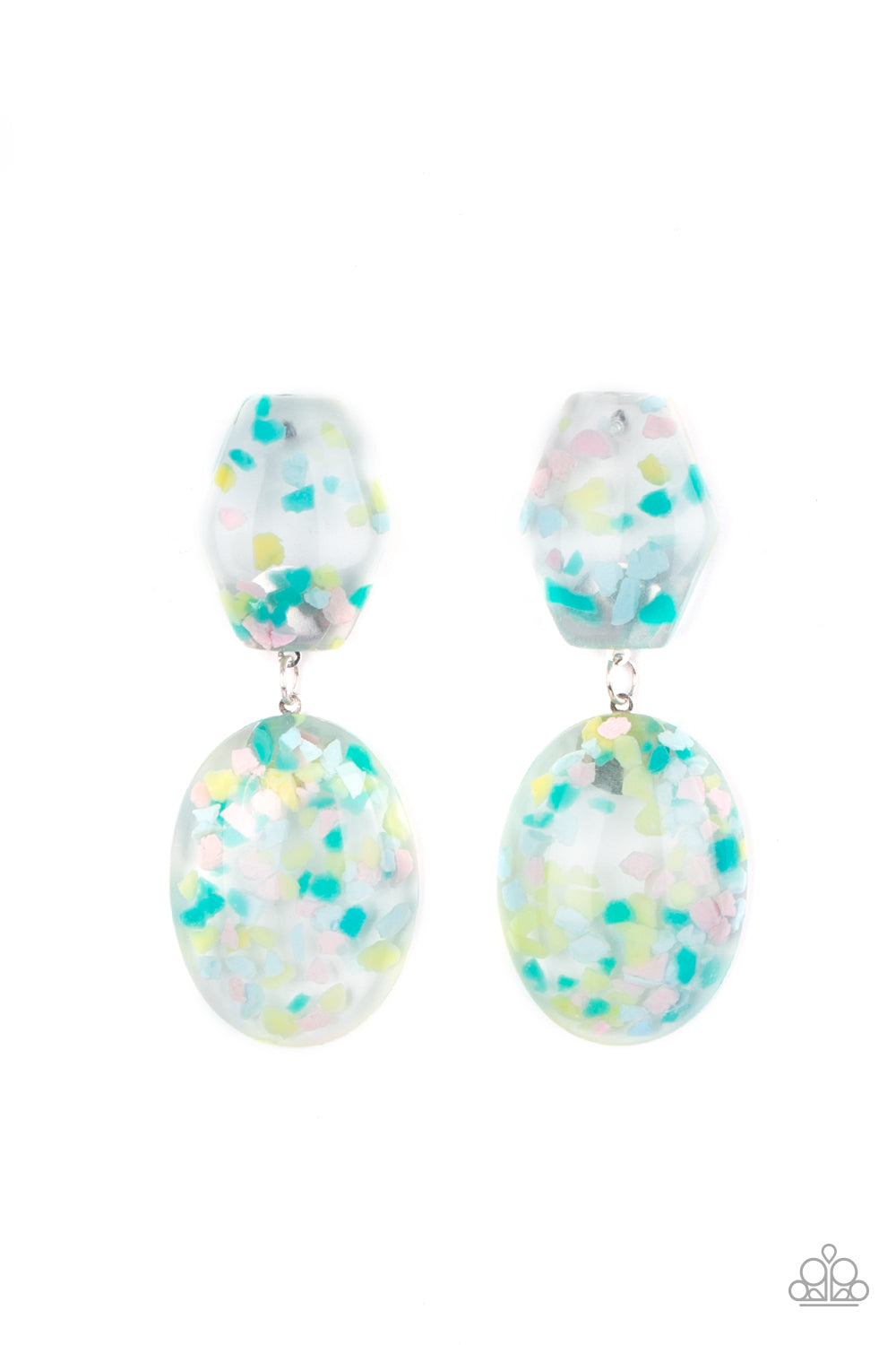 Flaky Fashion - multi - Paparazzi earrings