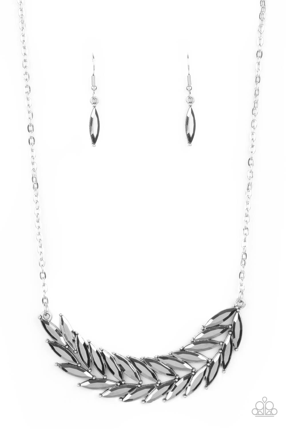 Flight of FANCINESS - silver - Paparazzi necklace