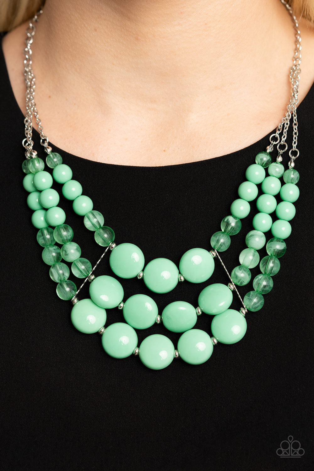 Flirtatiously Fruity - green - Paparazzi necklace