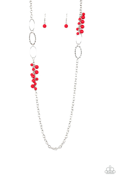 Flirty Foxtrot - red - Paparazzi necklace