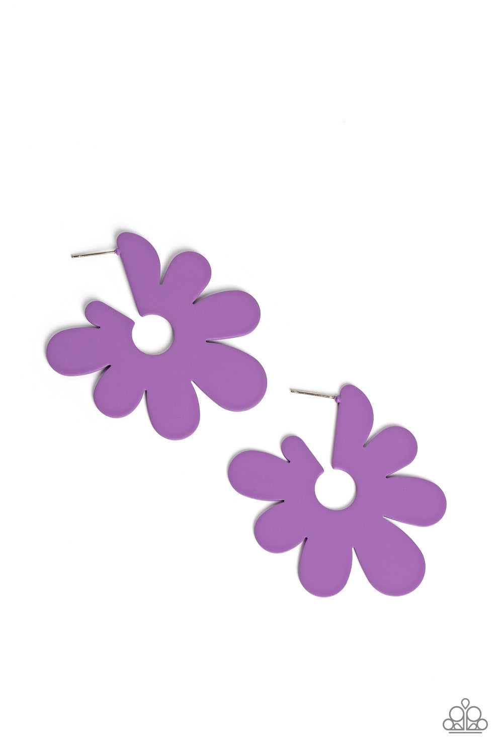 Flower Power Fantasy - purple - Paparazzi earrings