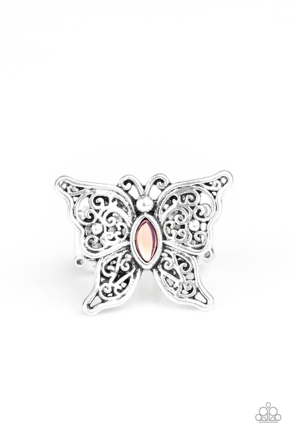 Flutter Flavor - pink - Paparazzi ring