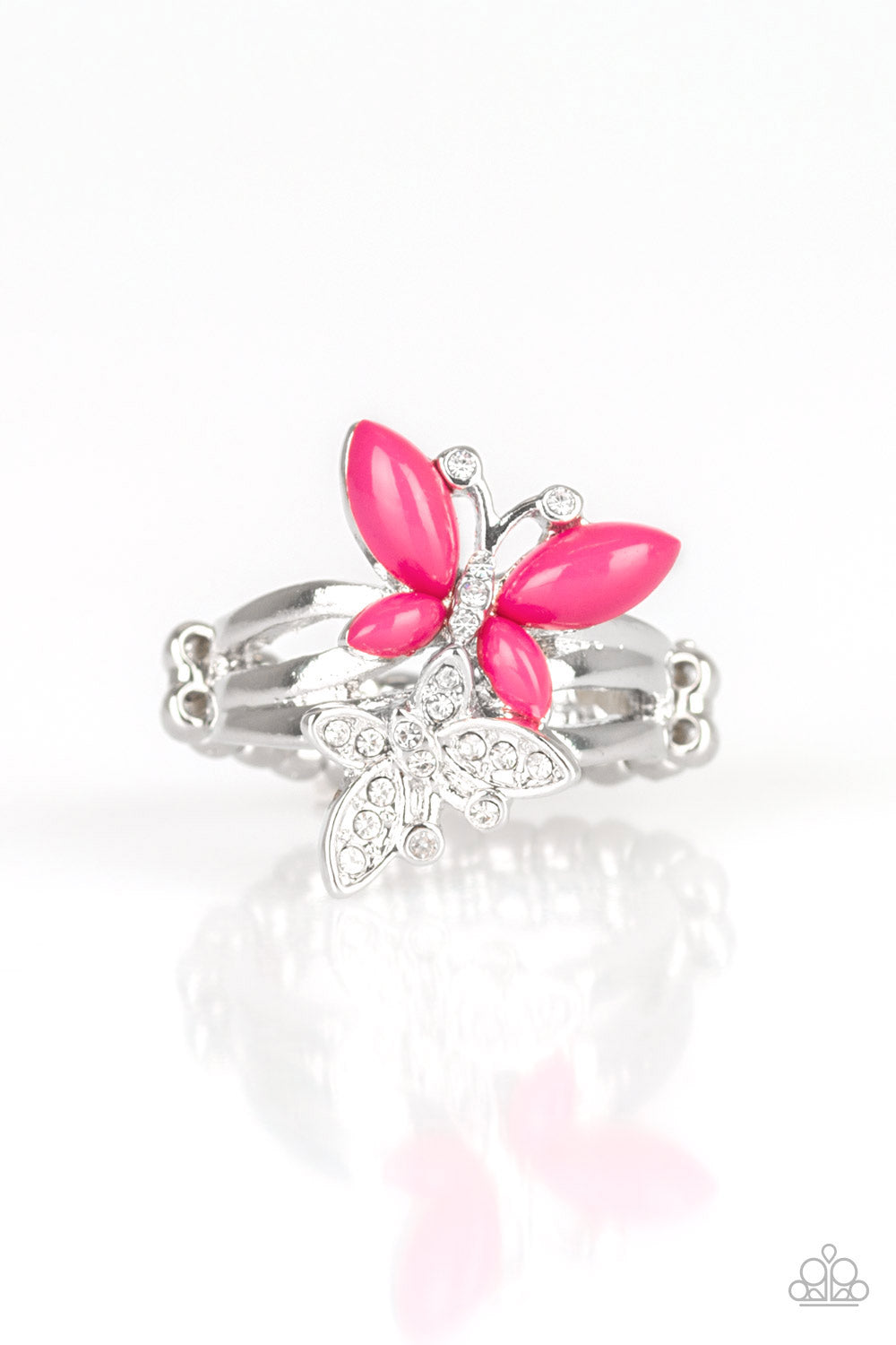 Flutter Flirt - pink - Paparazzi ring
