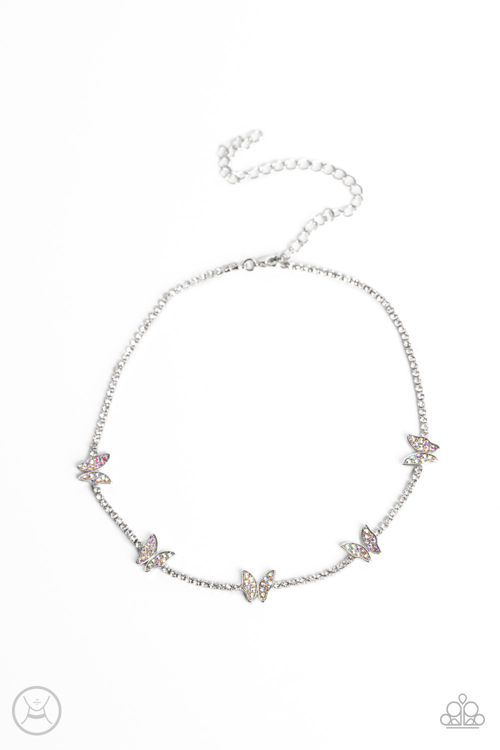 Fluttering Fanatic - multi - Paparazzi necklace