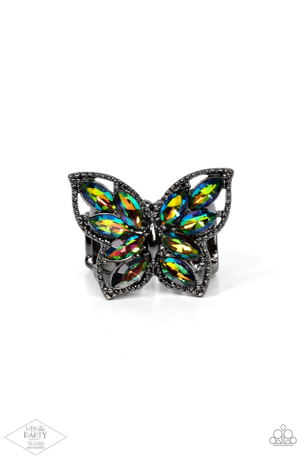 Fluttering Fashionista - multi - Paparazzi ring