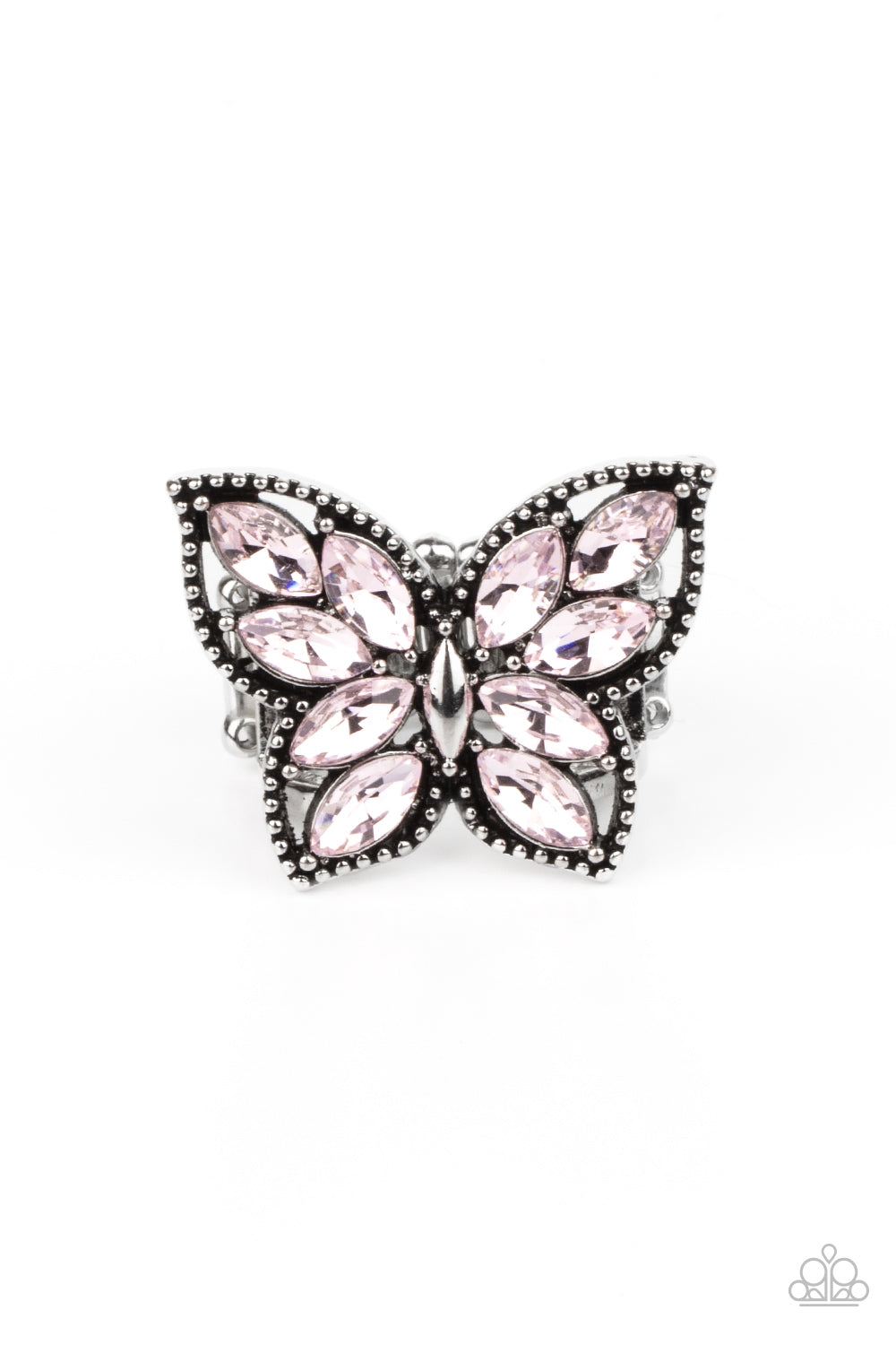 Fluttering Fashionista - pink - Paparazzi ring