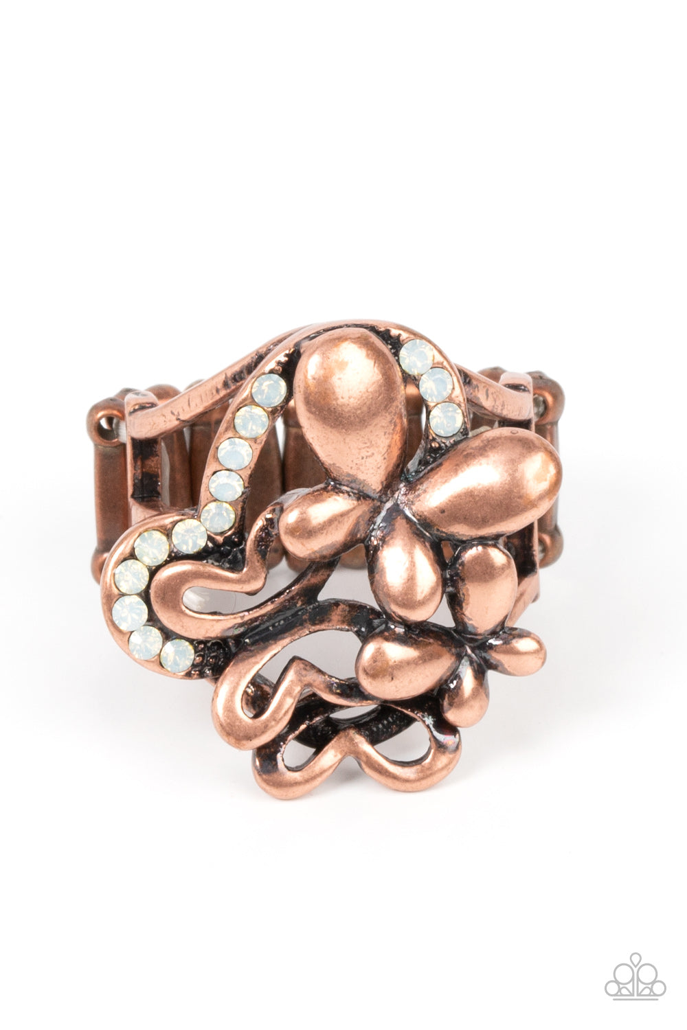 Fluttering Flashback - copper - Paparazzi ring