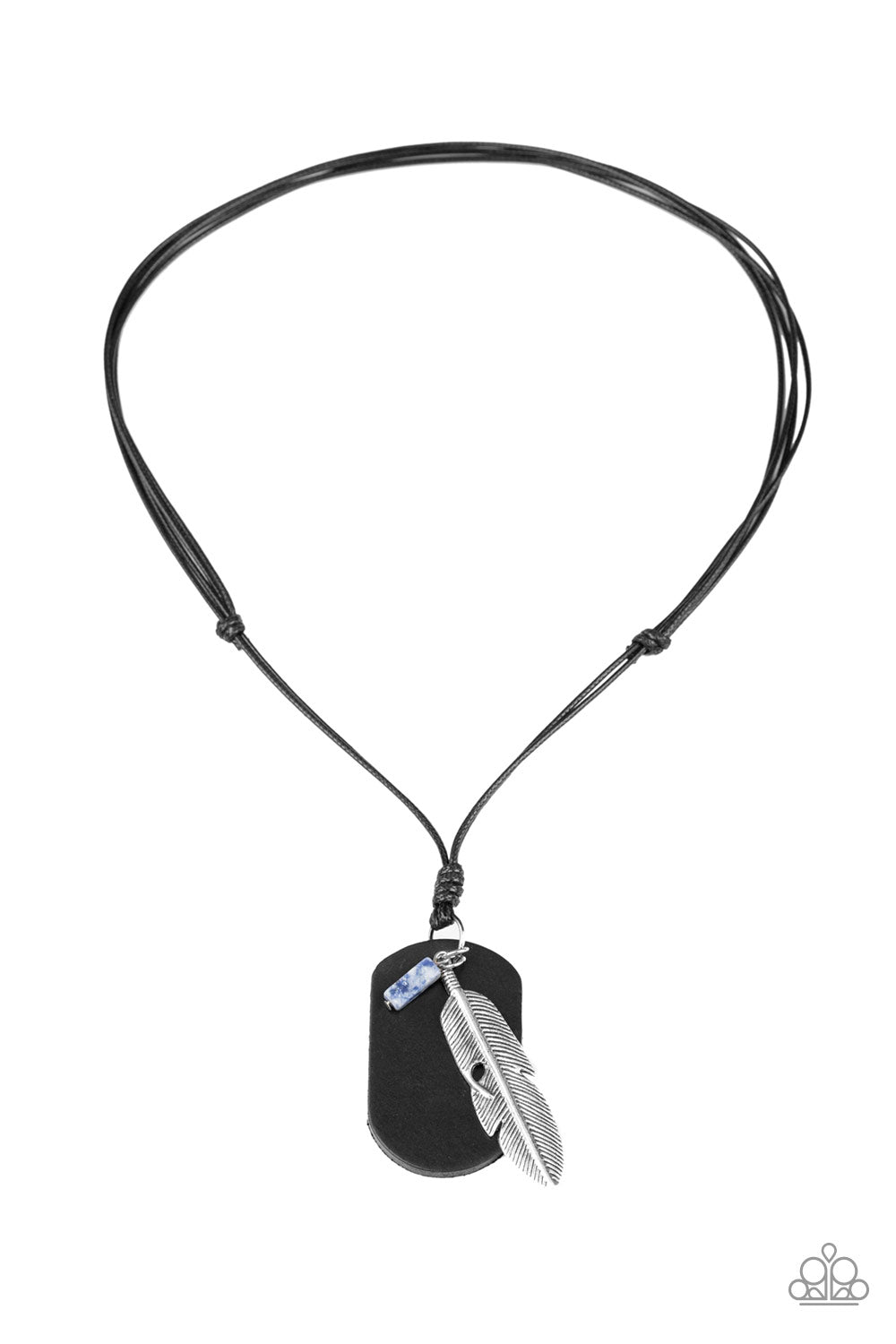Flying Solo - black - Paparazzi necklace