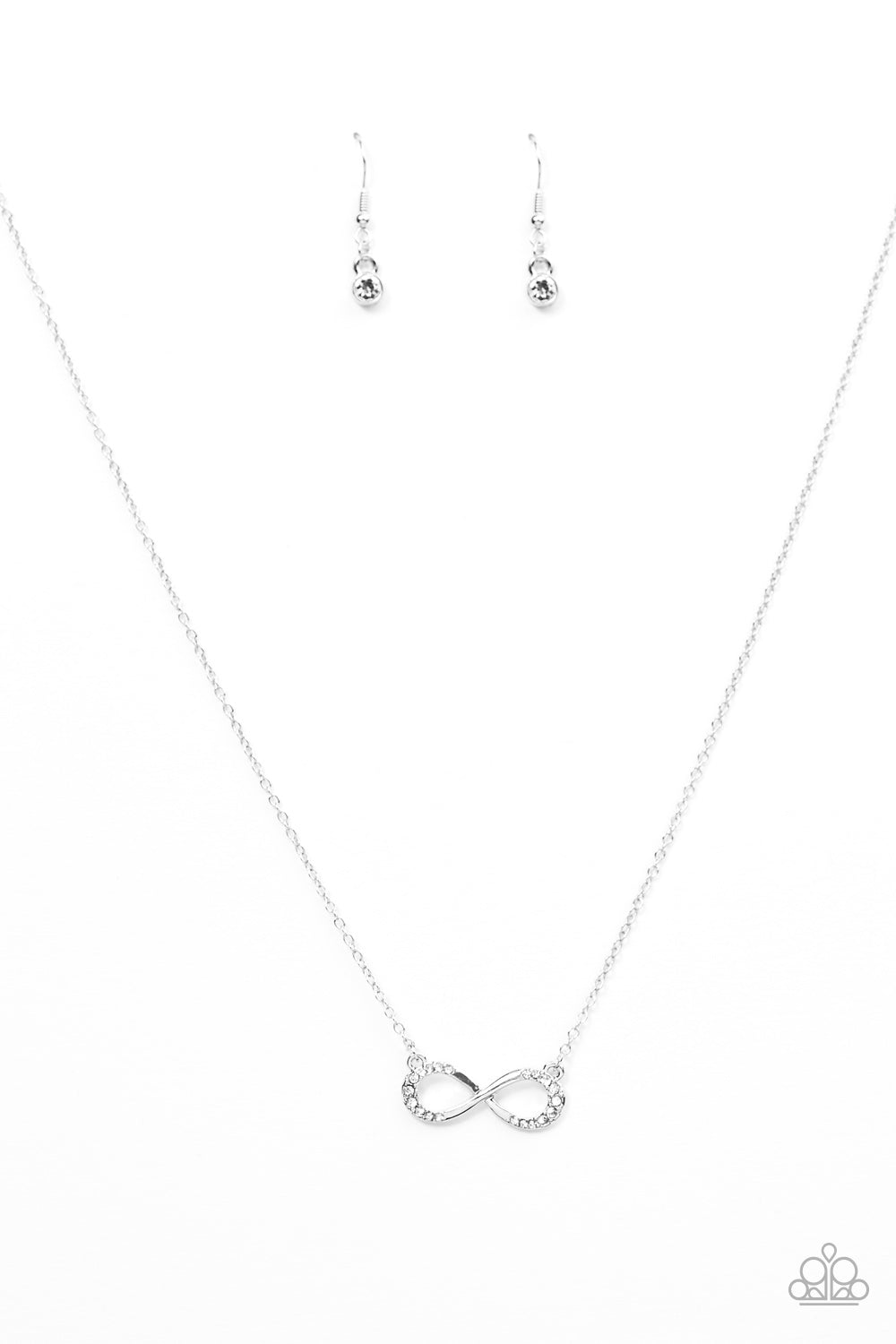 Forever Glamorous - White - Paparazzi necklace