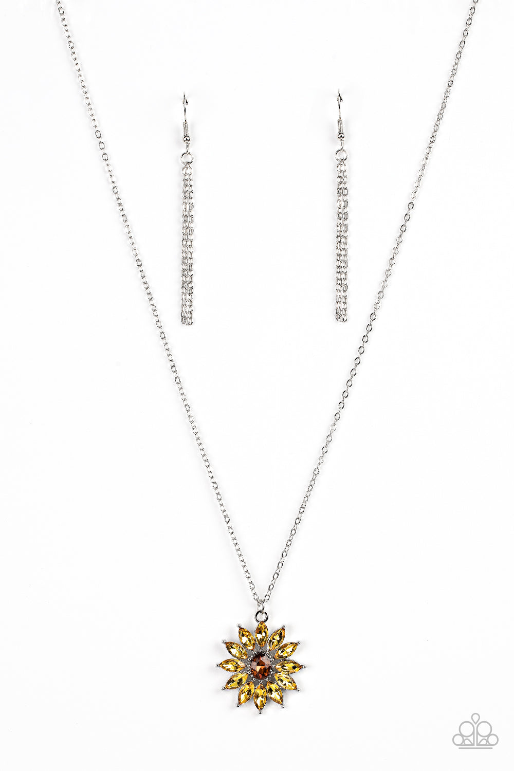 Formal Florals - yellow - Paparazzi necklace