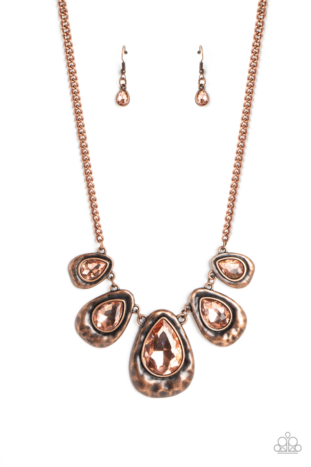Formally Forged - copper - Paparazzi necklace