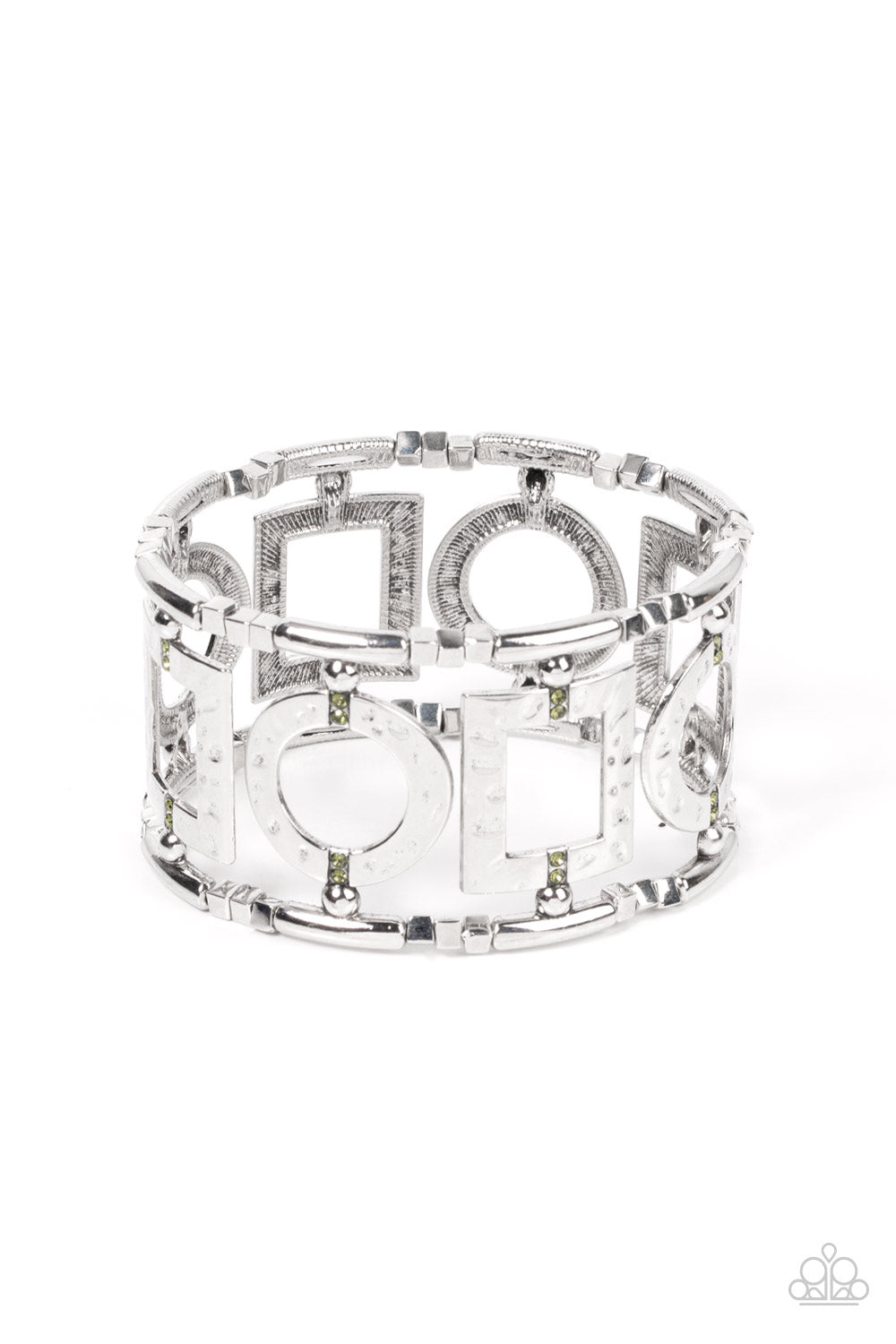 Framed and Fabulous - green - Paparazzi bracelet