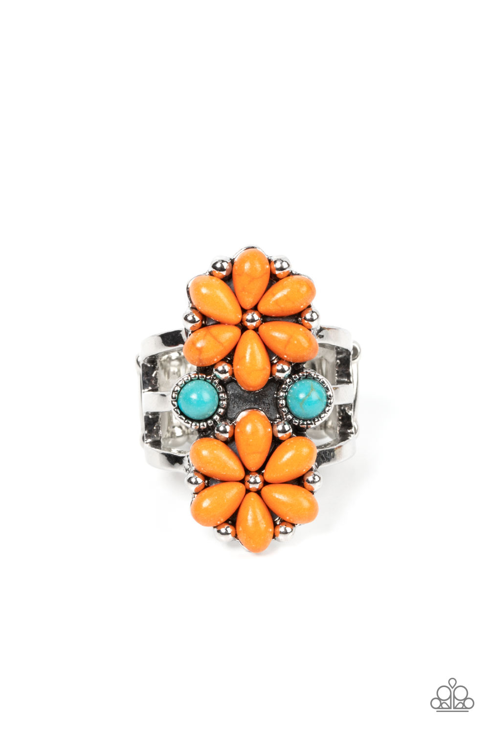 Fredonia Florist - orange - Paparazzi ring