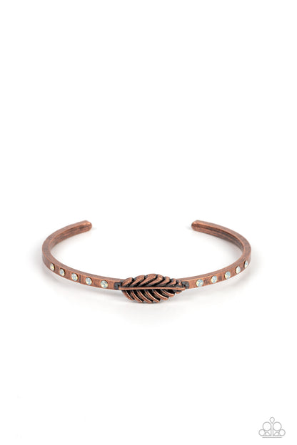 Free-Spirited Shimmer - copper - Paparazzi bracelet