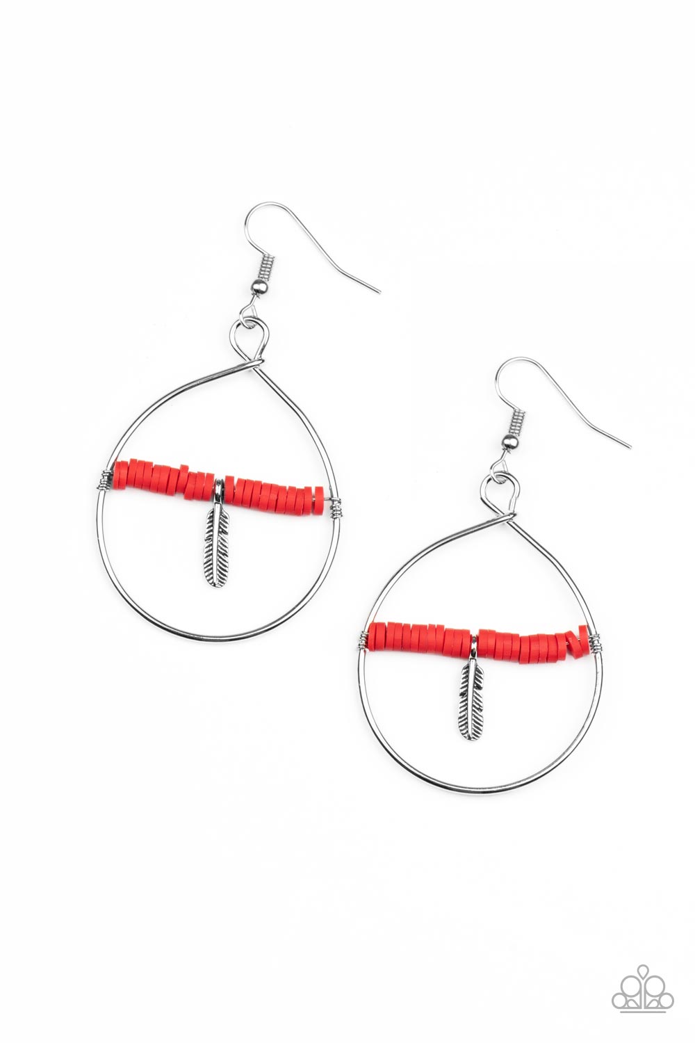 Free Bird Freedom - red - Paparazzi earrings