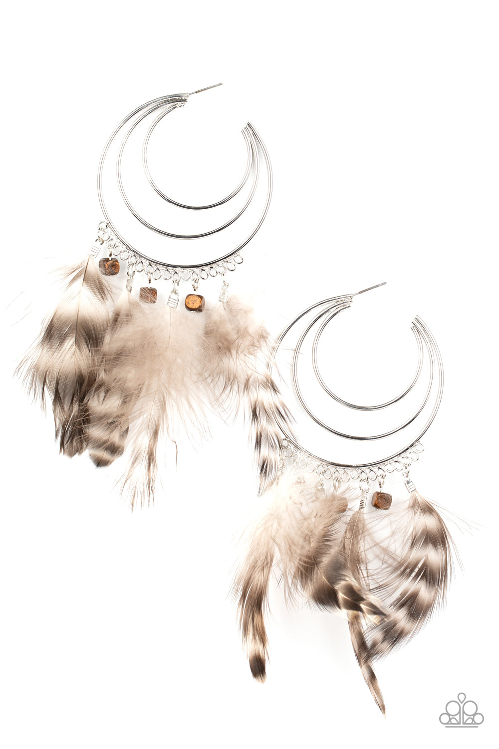 Freely Free Bird - brown - Paparazzi earrings