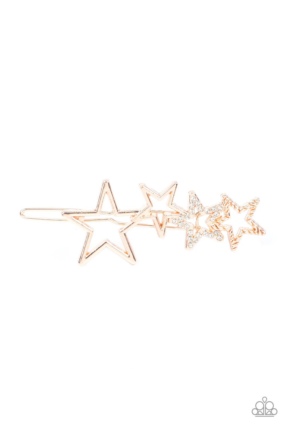 From STAR to Finish-gold-Paparazzi hair clip
