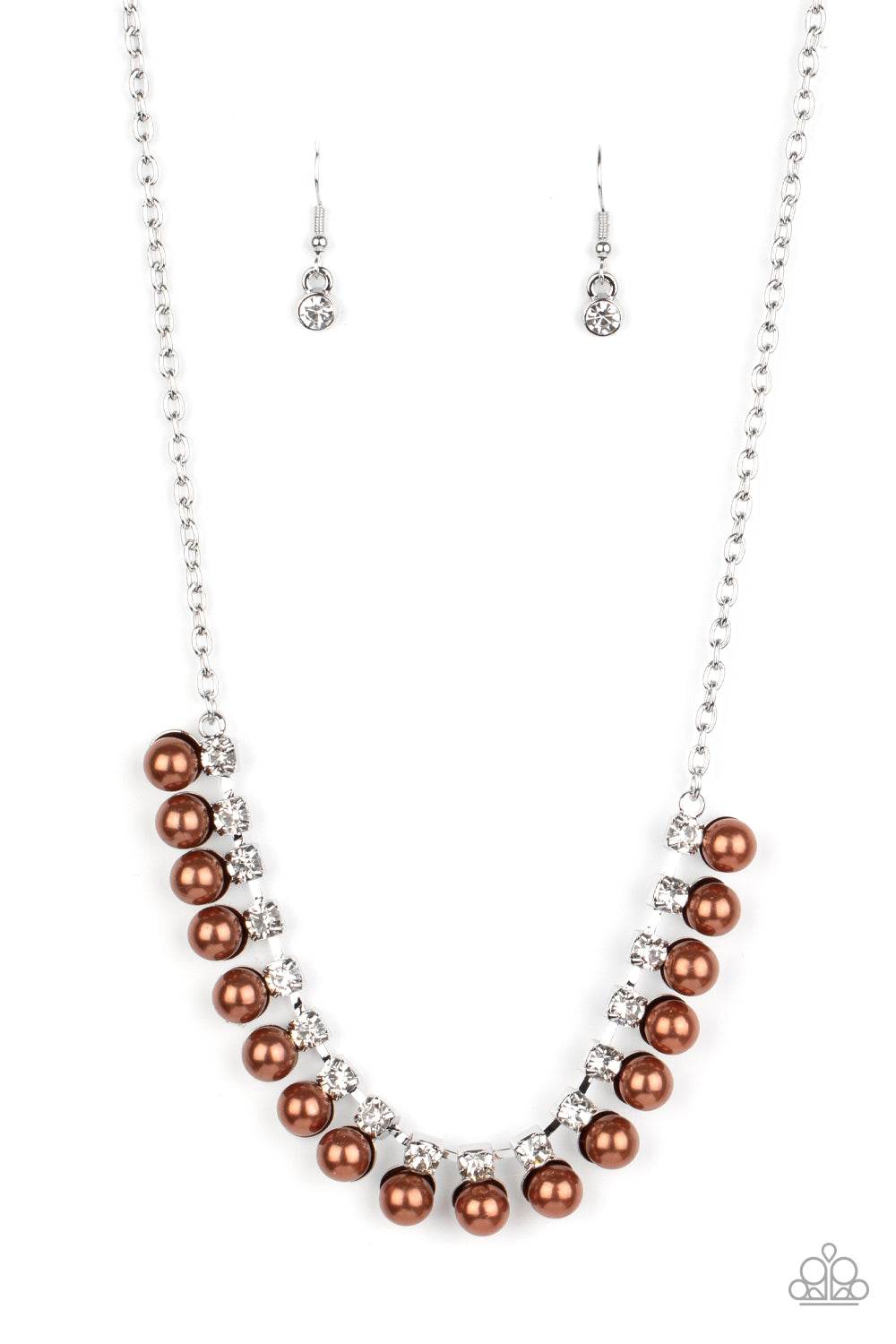 Frozen in TIMELESS - brown - Paparazzi necklace