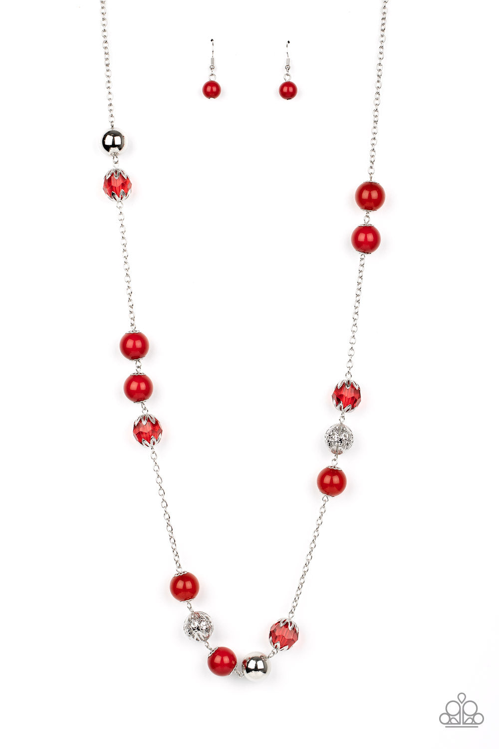 Fruity Fashion - red - Paparazzi necklace