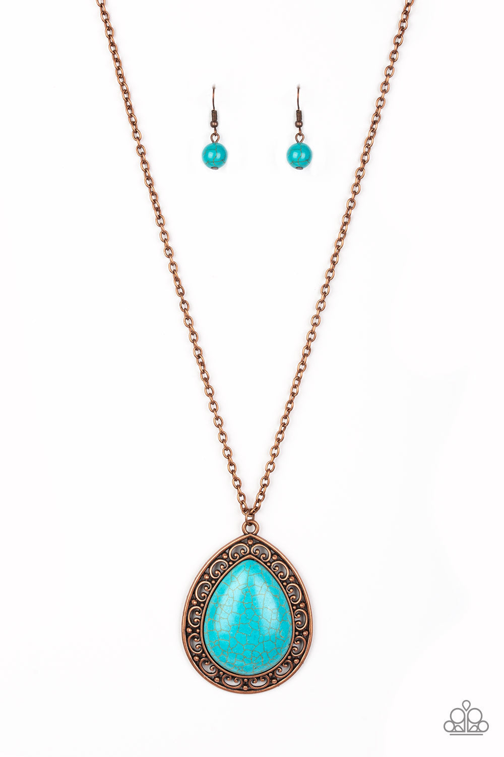 Full Frontier - copper - Paparazzi necklace