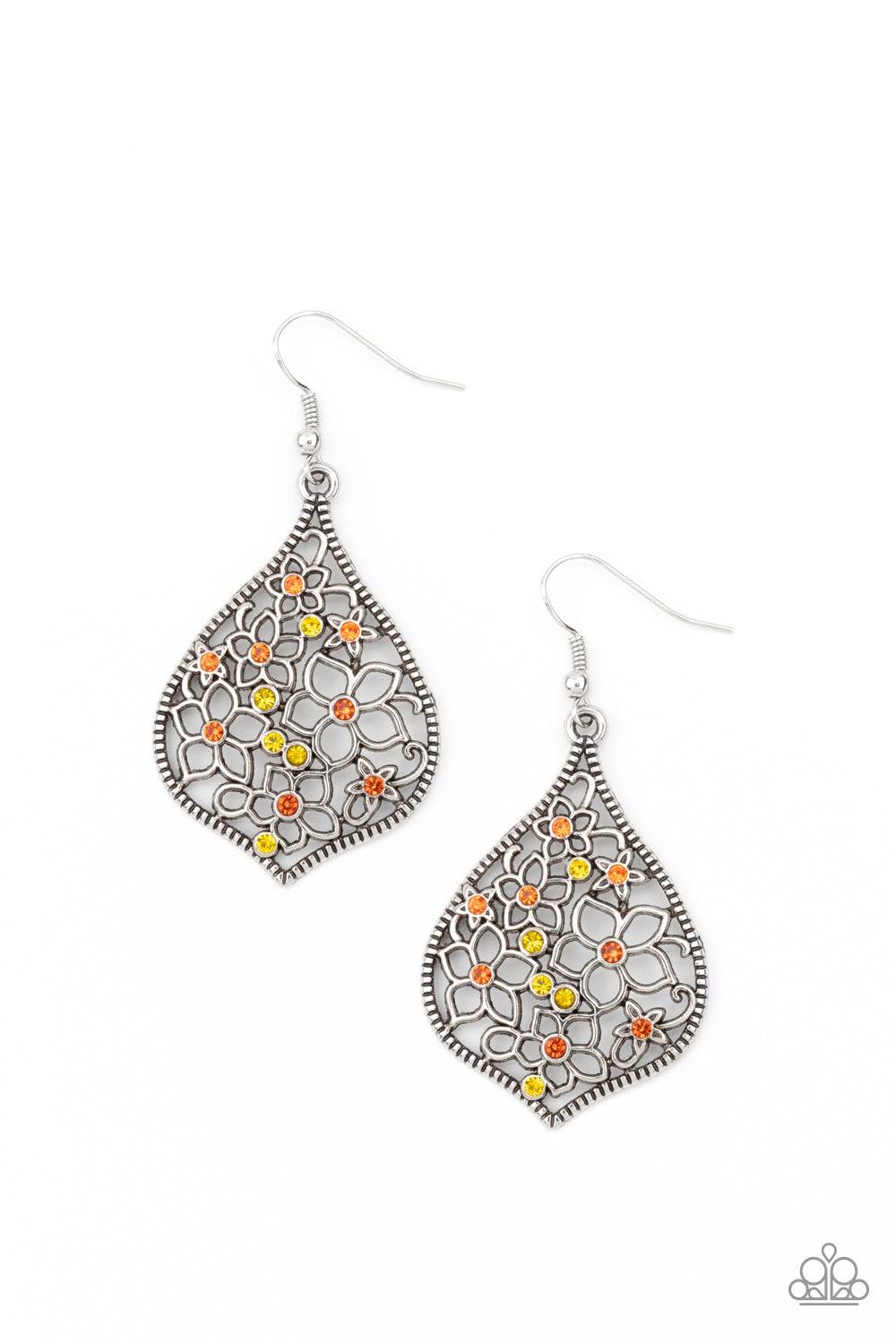 Full Out Florals - multi - Paparazzi earrings
