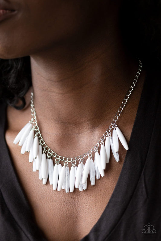 Full of Flavor-white-Paparazzi necklace