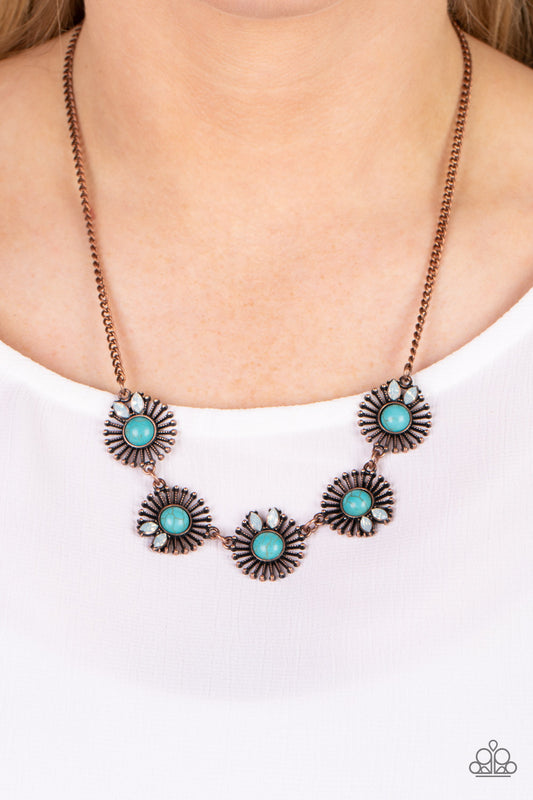Fully Solar-Powered - copper - Paparazzi necklace