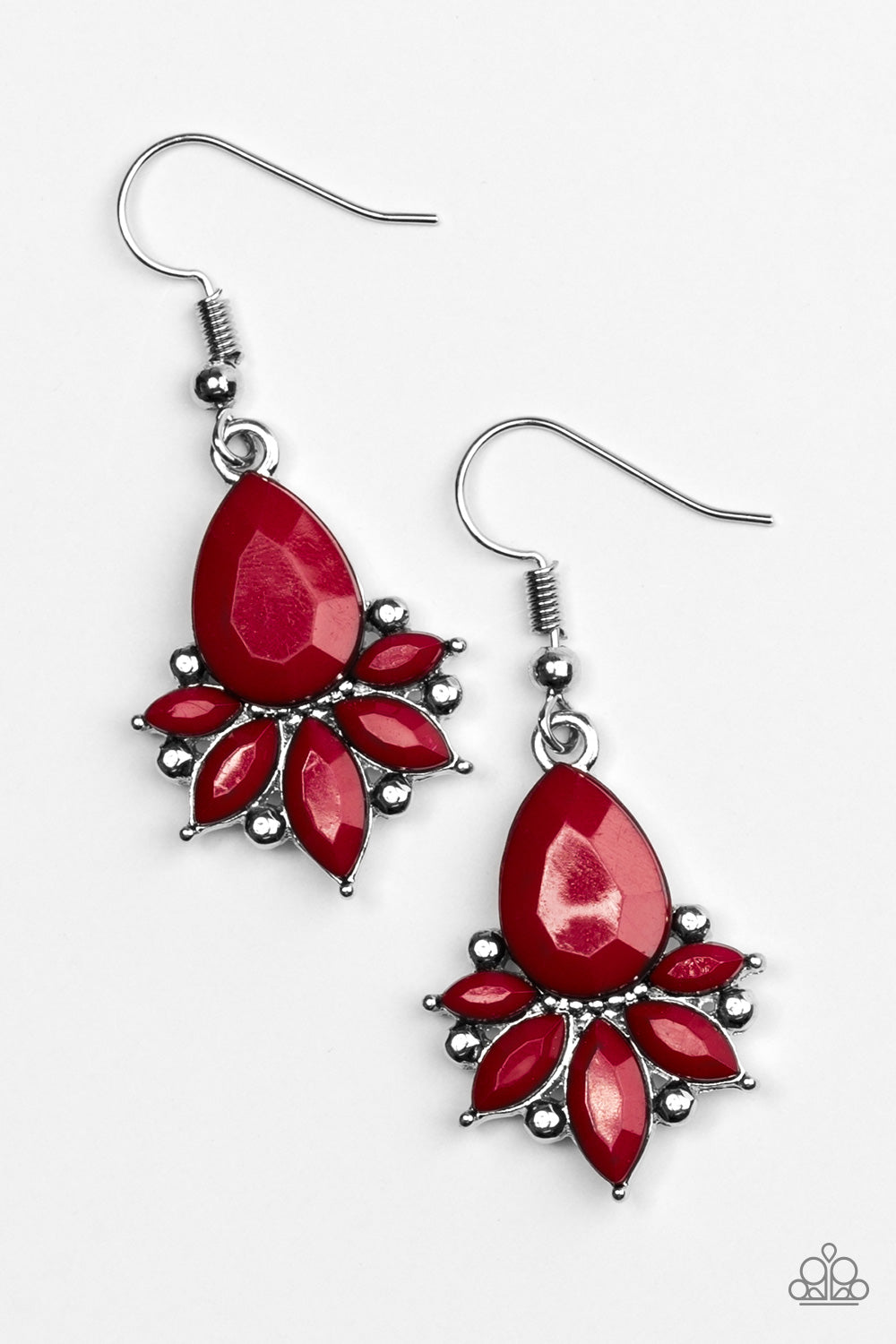 GLAM Up! - red - Paparazzi earrings