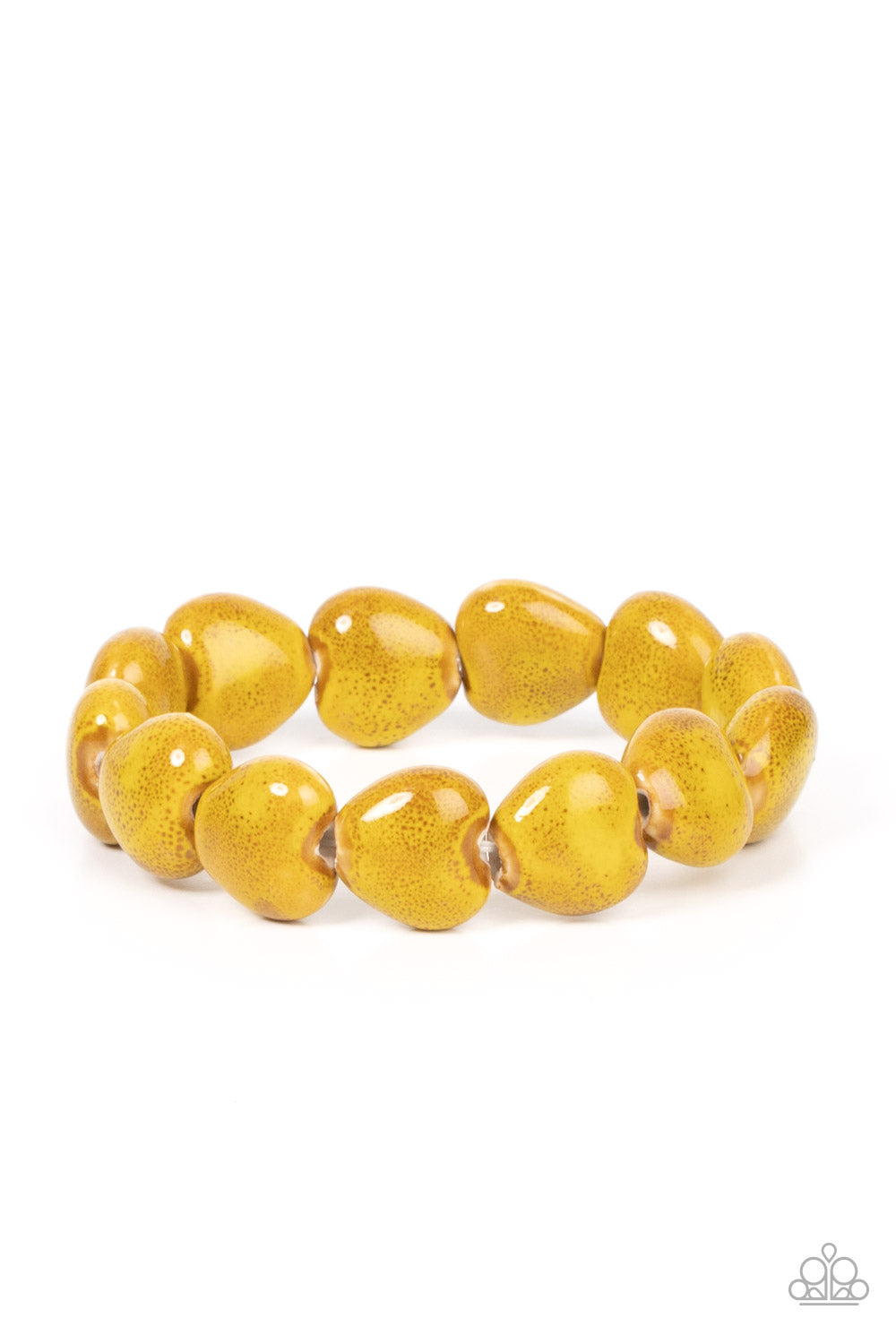 GLAZE a Trail - yellow - Paparazzi bracelet