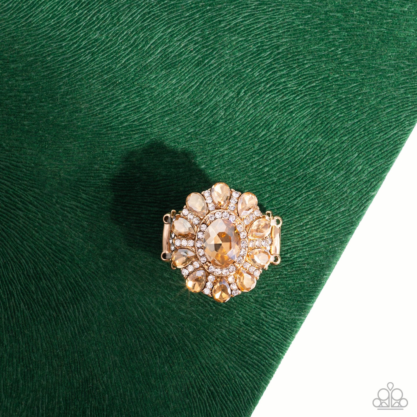 GLIMMER and Spice - gold - Paparazzi ring