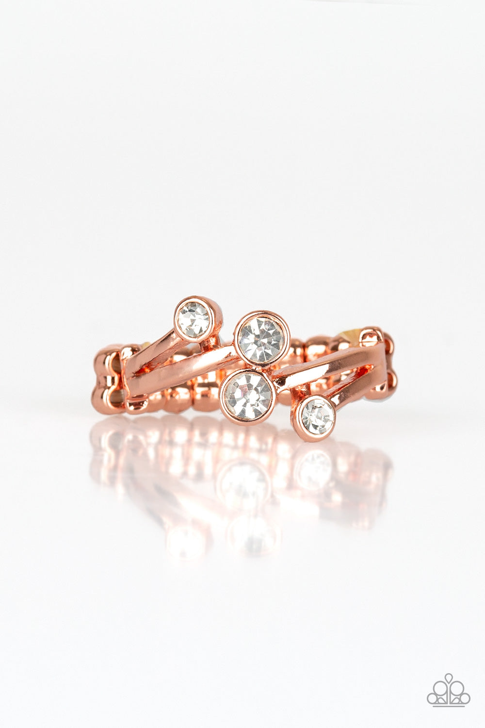 GLOWING Great Places - copper - Paparazzi ring