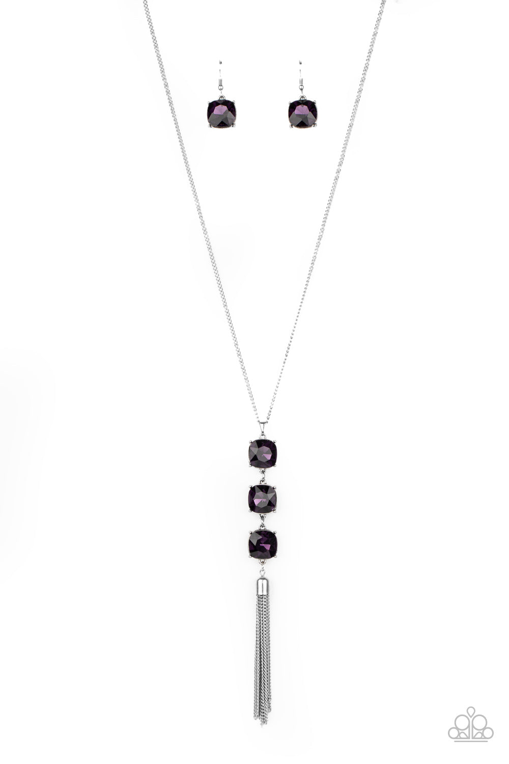 GLOW Me The Money! - purple - Paparazzi necklace