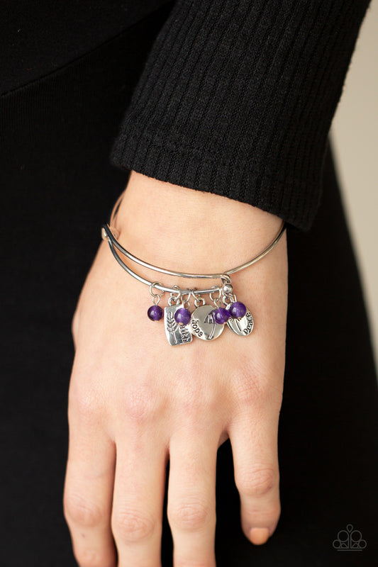 GROWING Strong - purple - Paparazzi bracelet