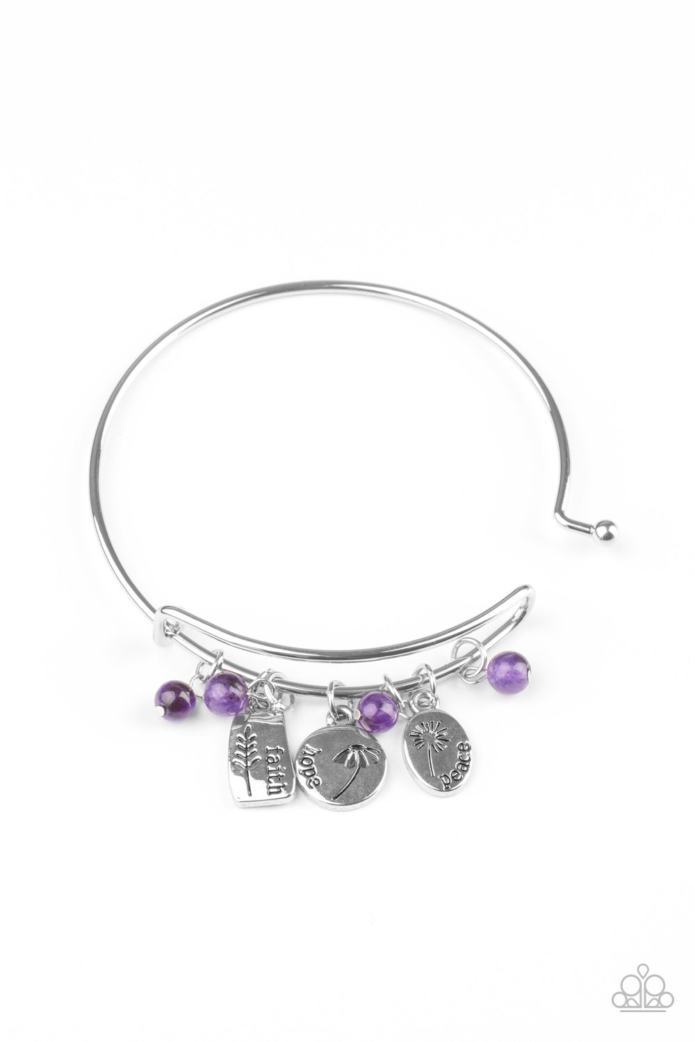 GROWING Strong - purple - Paparazzi bracelet