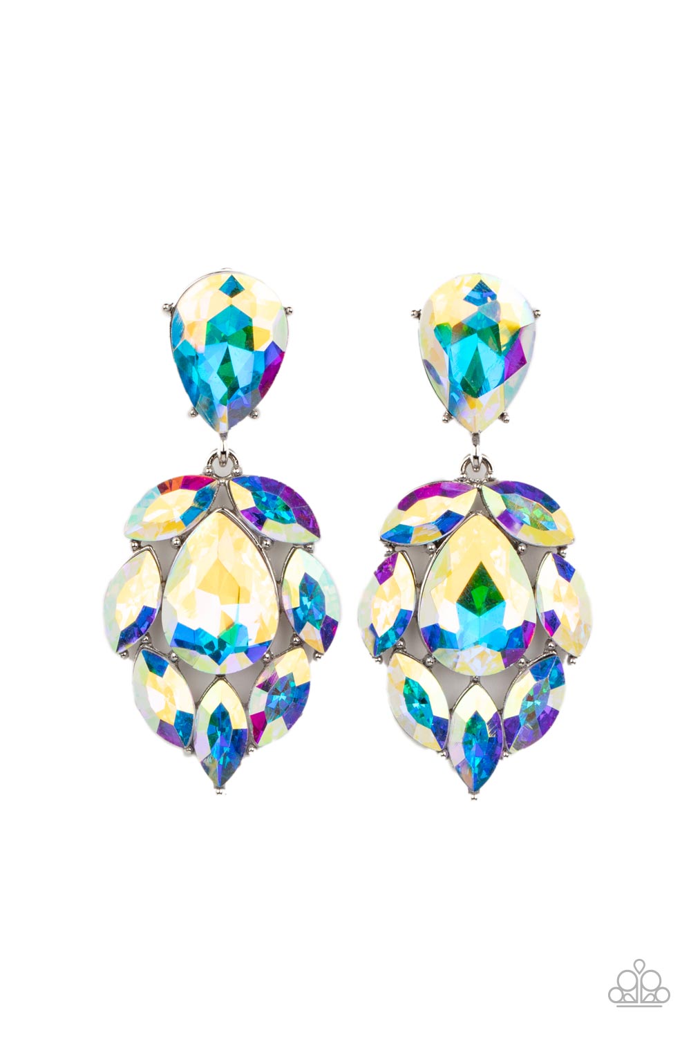 Galactic Go-Getter - multi (iridescent) - Paparazzi earrings