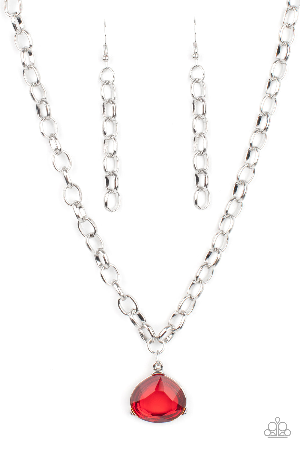 Gallery Gem - red - Paparazzi necklace