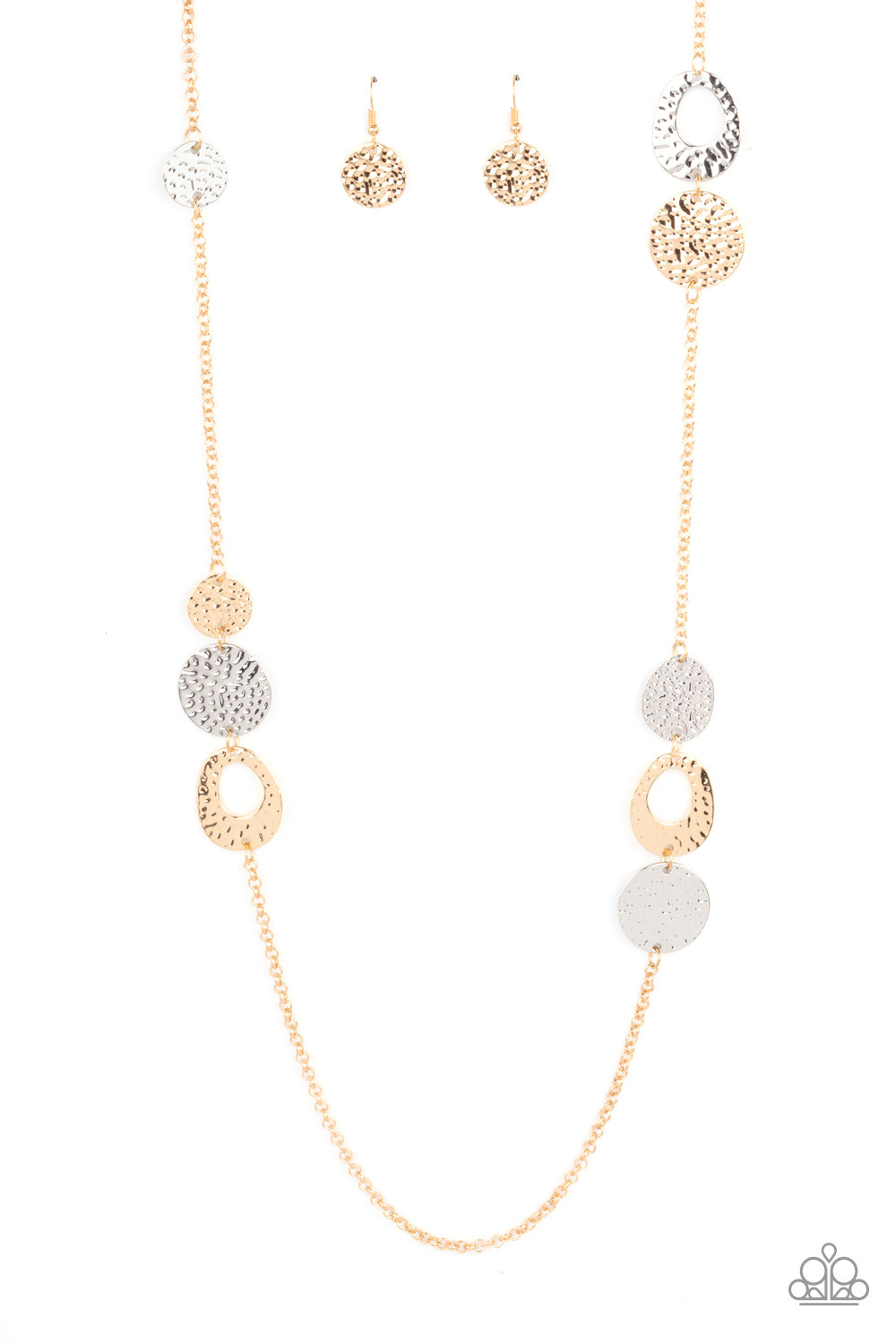 Gallery Guru - gold - Paparazzi necklace
