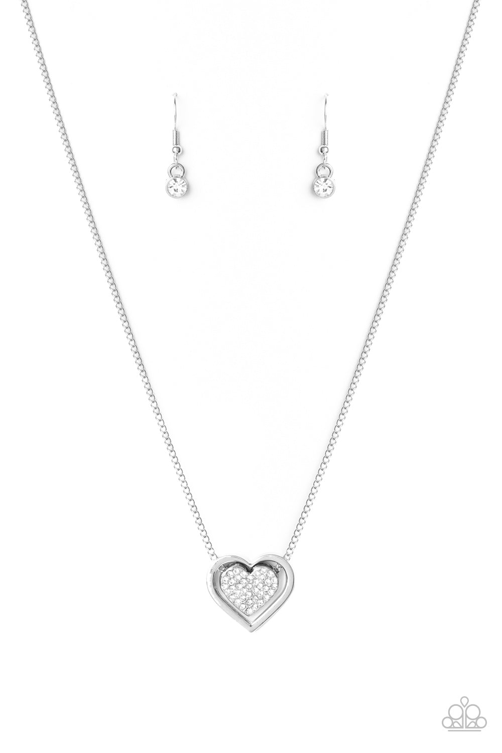 Game, Set, MATCHMAKER - white - Paparazzi necklace