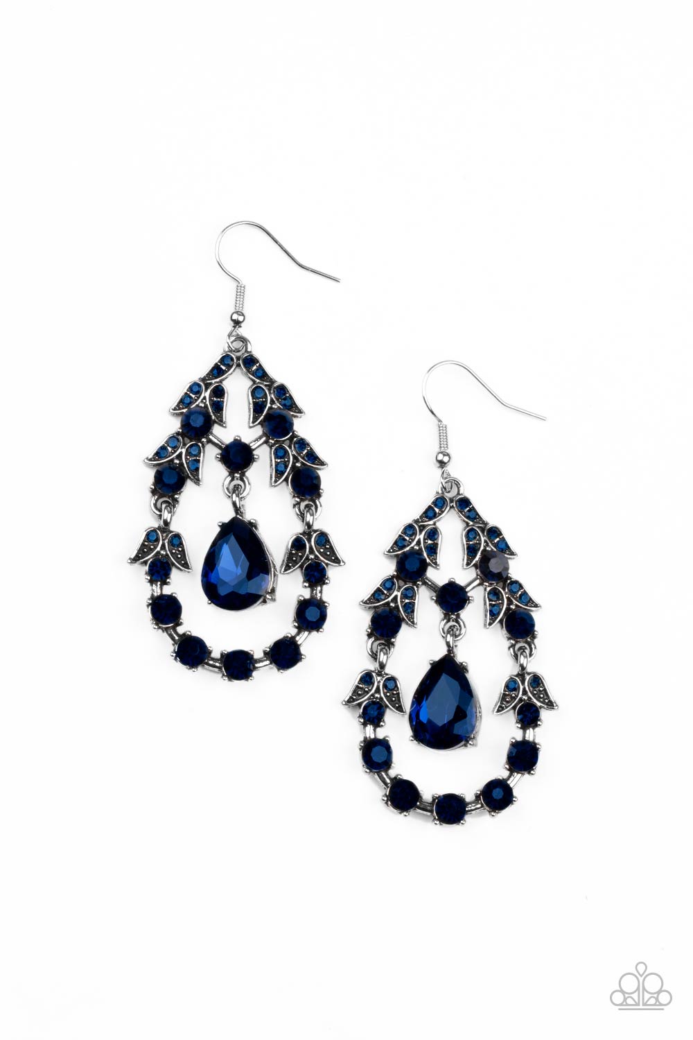 Garden Decorum - blue - Paparazzi earrings