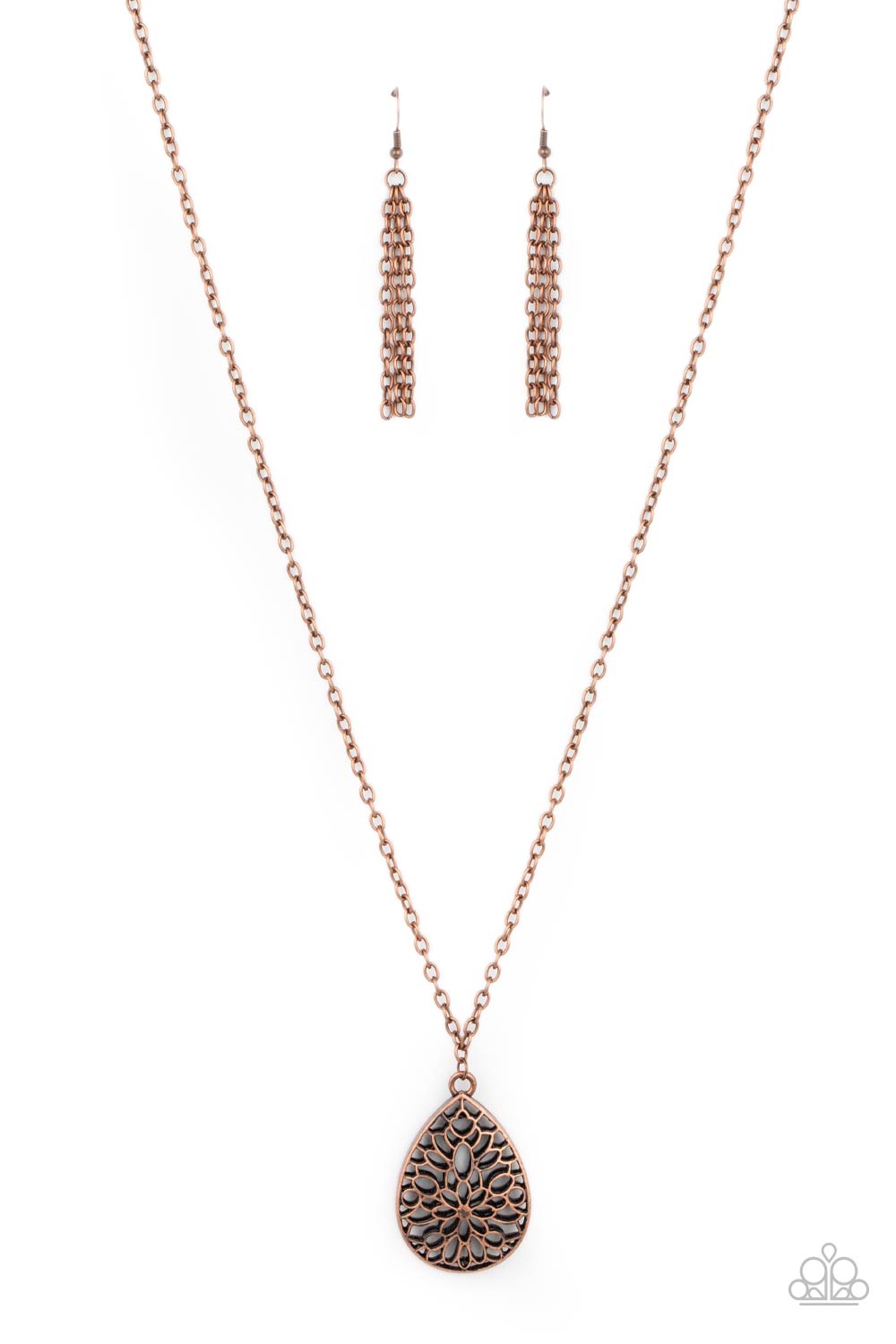 Garden Estate - copper - Paparazzi necklace