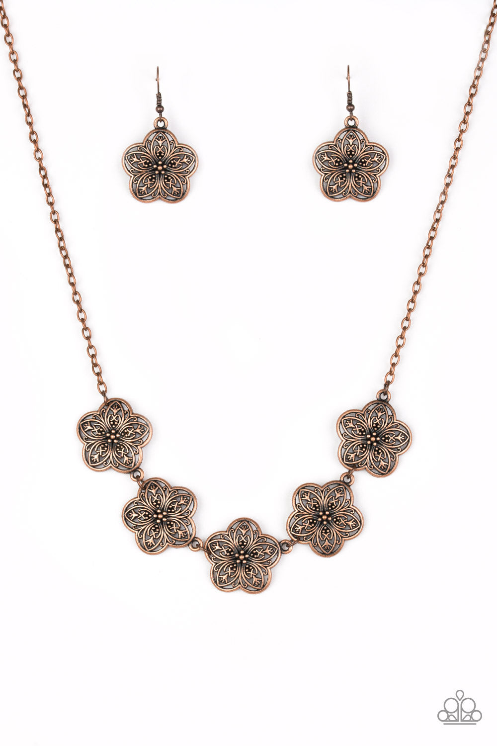 Garden Groove - copper - Paparazzi necklace